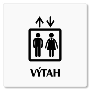 Výtah, 80x80mm, bílá, Nevada